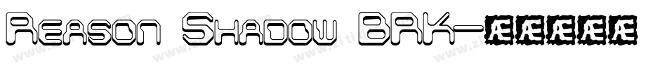 Reason Shadow BRK字体转换